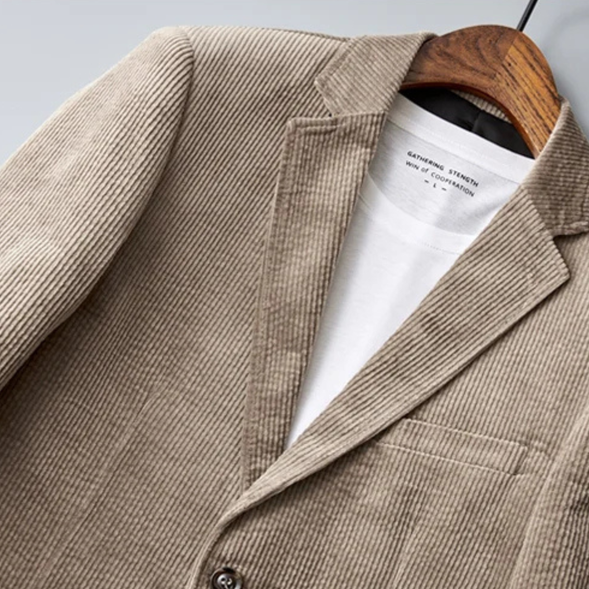 Giglio Men's Slim-Fit Corduroy Suit Jacket