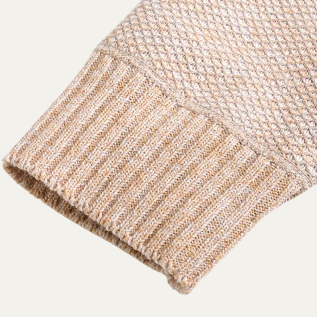 Cala Luna Men's Stand-Collar Knit Zip Cardigan