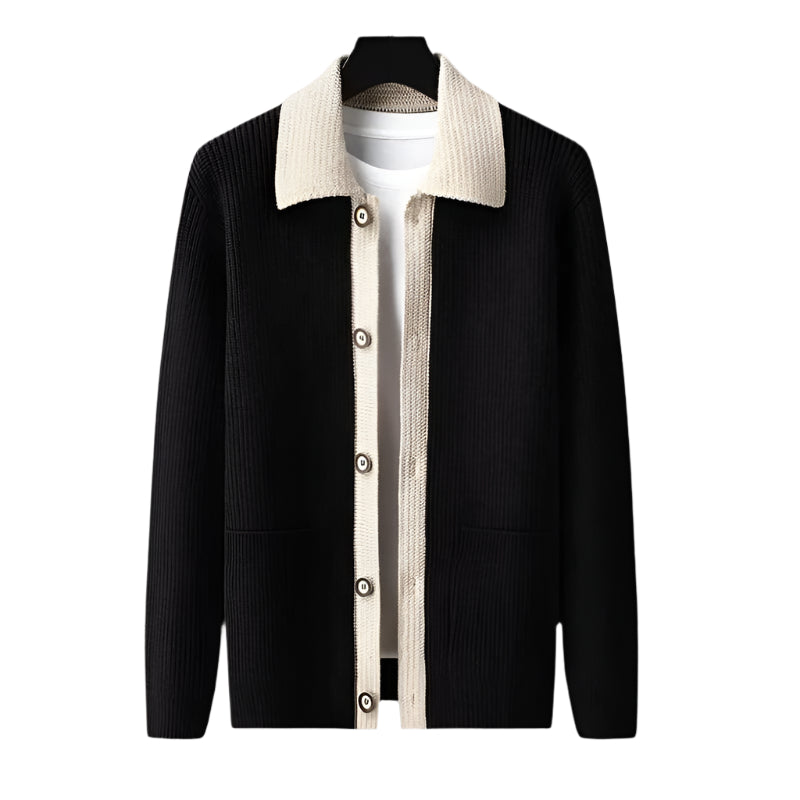Inverness Knit Cardigan for Men, Regular Fit with Pockets