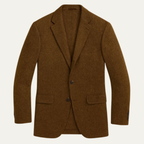 Crotone Men's Single-Breasted Herringbone Wool Tweed Blazer