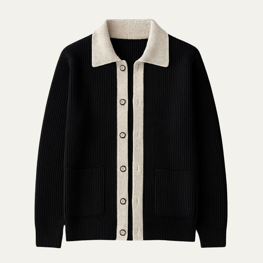 Inverness Knit Cardigan for Men, Regular Fit with Pockets