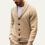 Pembroke Men's Shawl-Collar Knit Button-Up Cardigan