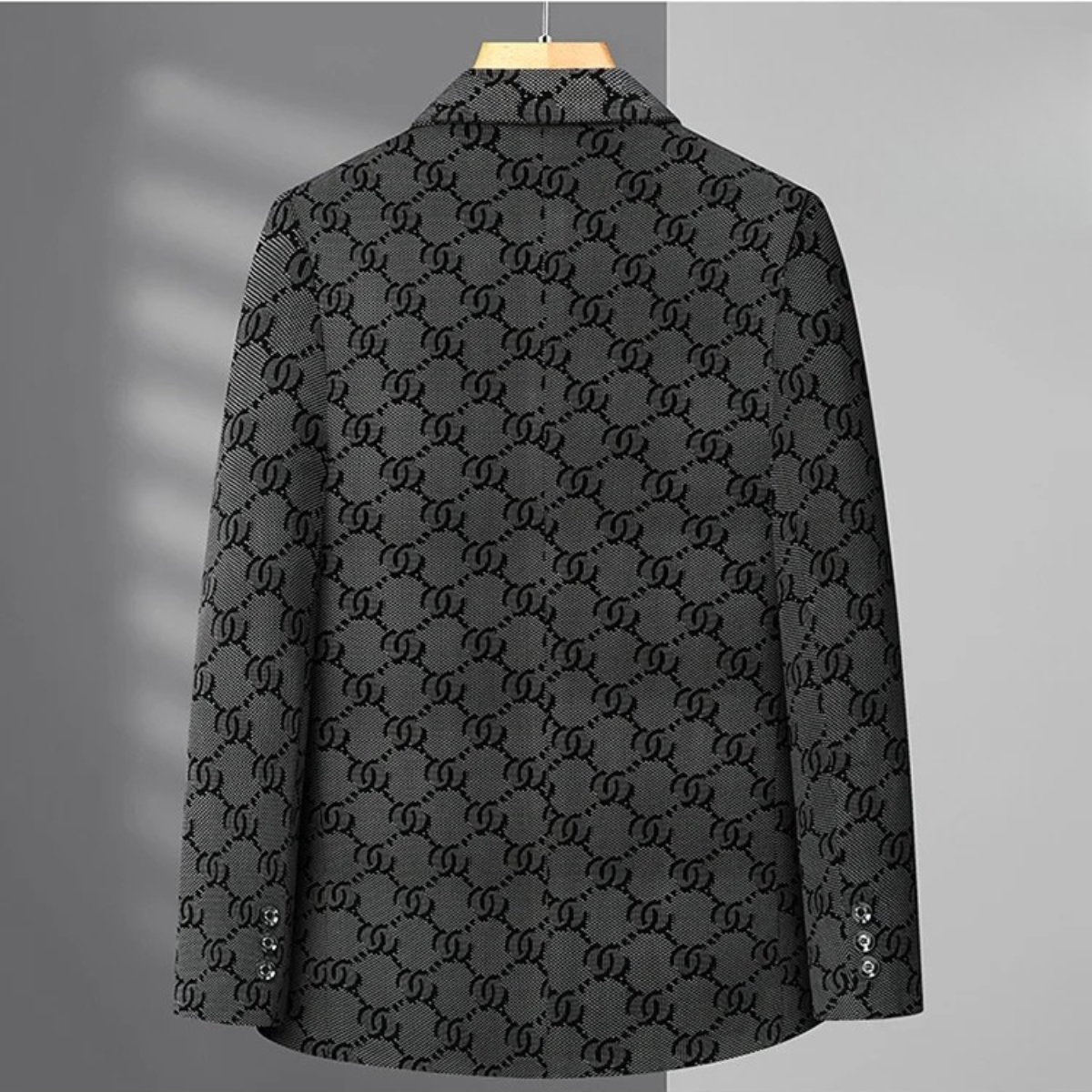 Kentmere Men's Oversized Houndstooth Wool Blend Jacket