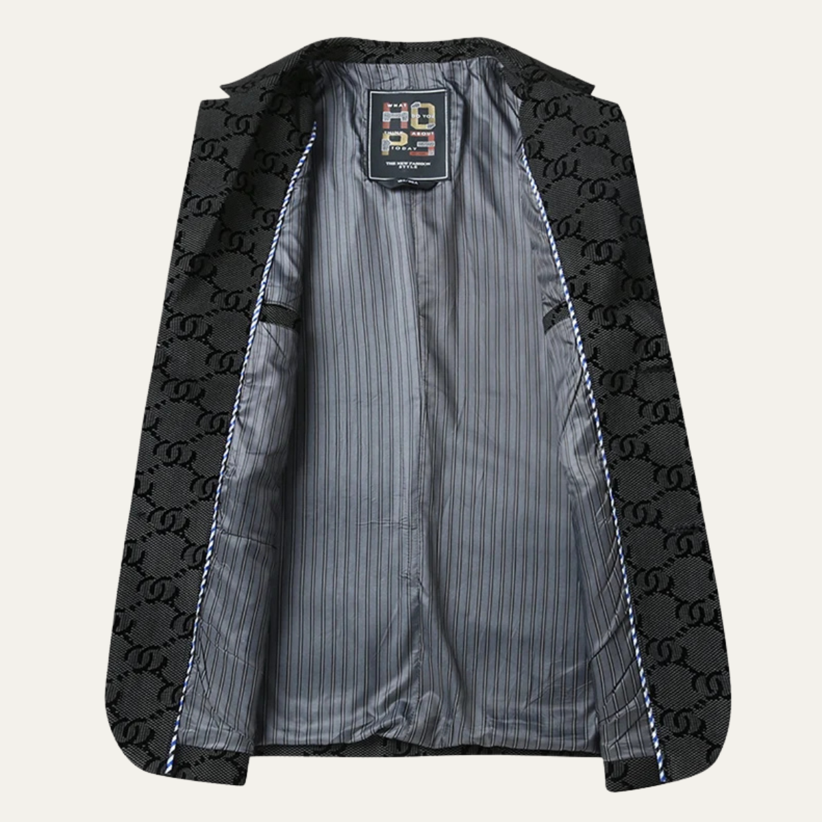 Kentmere Men's Oversized Houndstooth Wool Blend Jacket