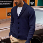 Pembroke Men's Shawl-Collar Knit Button-Up Cardigan