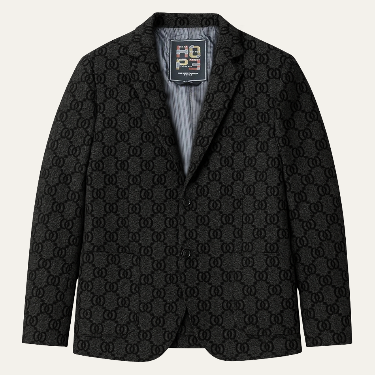 Kentmere Men's Oversized Houndstooth Wool Blend Jacket